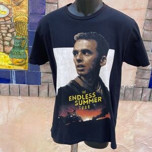 Men's/Unisex Medium Black Cotton T-Shirt from Logic's 2016 Endless Summer Tour